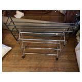 SHOE RACKS ONE ON WHEELS ADJ SZ.