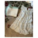 CHILDS DRESS AND CROCHET BLANKET