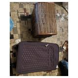 TRAVEL SUITCASE AND BAMBOO STYLE BOX