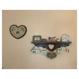 ASSORTED SIGNS WOOD SHELF