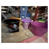 BUCKETS, STEP STOOL