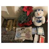 PILLOW, WALL CANDLES, SNOWMAN, ETC.