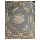 COTTON BLANKET AND 2 RUGS