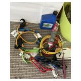 OPEN TOTE, BUNGIE CORDS, CAULK MATIC, LAWN OIL