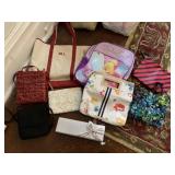 HANDBAGS, COSMETIC BAGS