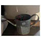 WATER CAN W/ ARTIFICIAL FLOWERS