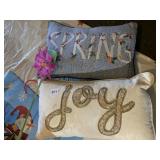 PILLOWS, BABY BLANKET