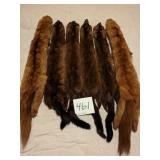 SIX REAL MINK PELTS 4 DARK 2 LIGHT