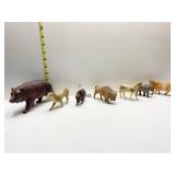 CELLULOID ANIMALS 2 MARKED MADE IN USA