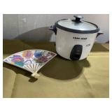 RICE COOKER AND FAN SHAPE DISH