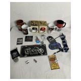 TOBY KEITH FAN LOT INCLUDING CHRISTMAS BALLS,