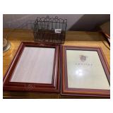 PICTURE FRAMES & BASKET