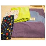 SOFT FLEECE FABRIC LARGE PIECES OF PURPLE AND