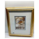 BIRD PRINT SIGNED MICHAEL L SMITHS 1979
