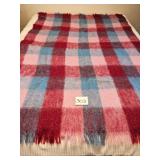 RED AND BLUE PLAID GLEN CREE SCOTLAND MOHAIR