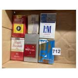 6 PACKS CIGARETTES BICYCLE, L & M, ROYAL STANDARD