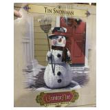 48" TIN SNOWMAN IN ORIGINAL BOX