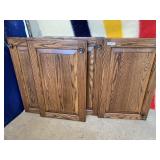 OAK CABINET DOOR FRONT 24 H 15 H TOTAL OF 8