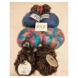 SIX SKEINSï¿½ MOHAIR BLEND KNITTING YARNS PRISMA