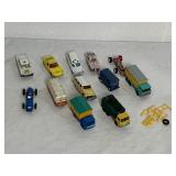8 LESNEY DIE CAST TOY CARS, MECCANO MINI DINKY,