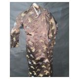 BROWN SILK KIMONA