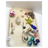 VINTAGE ORNAMENT LIGHT BULB, ETC.