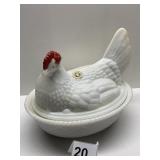 ROOSTER WESTMORELAND 6" H NESTING BASKET PAPER