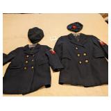 DOUBLE BREASTED NAVY BLUE WOOL BOYS COATS WITH