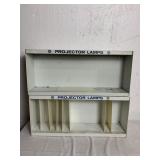 2 METAL GENERAL ELECTRIC PROJECTOR LAMPS