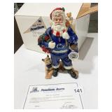 DANBURY MINT PENN STATE SANTA W/ DOG W/ OB