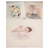 THREE BETSY PEASE GUTMAN PRINTS TWO WITH SPOTS