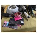 DOG BOWL, HAIR BRUSHES, COFFEE POT, ETC.