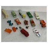 11 LESNEY/MATCHBOX CARS AND 1 ZYLMEX