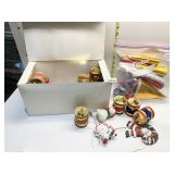 DRUM ORNAMENTS, HATS, BEADS