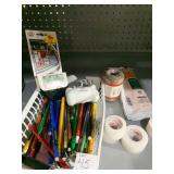 MECH. PENCILS, ONE WRAP, 3 M TAPE, PENCILS, ETC.