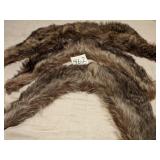 THREE REAL BADGER COLLARS