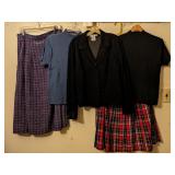 PENDLETON SOPHISTICATES RED PLAID RAYON SKIRT SZ