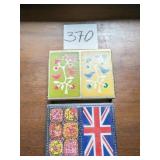 PLAYING CARDS CROWN DOUBLE DECK FOLK ART BIRDS