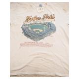 VINTAGE FORBES FIELD TEE SHIRT SIZE XL BACON NECK
