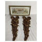 24" GOLD WALL Dï¿½COR AND GOLD FRAMED BABIES IN