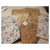 SET OF 4 GOLD EMBROIDERED PILLOW COVERS ARABIAN