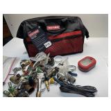 CRAFTSMAN TOOL BAG, AIR CHUCKS, BRASS FITTINGS