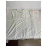 CREAM COLORED CURTAIN PANELS, 5 X 42WX32L AND 2 X