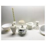 MILK GLASS INCL. WESTMORELAND