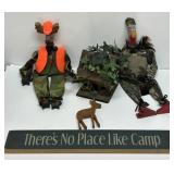 CABIN Dï¿½COR INCLUDING DEER AND TURKEY SHELF