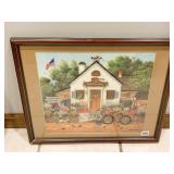 NEEDLE POINT PICTURE BY CHARLES WYSOCKI 17.5 X