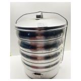 ALUMINUM STACKING FOOD HOLDER