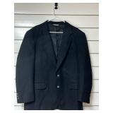 HUNT VALLEY 100% CAMEL HAIR BLACK BLAZER JACKET,