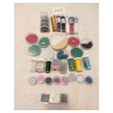 GROUP OF VARIOUS COLOR SEED BEADS FOR