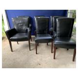 ARHAUS 7 CHAIRS (2) ARM CHAIRS